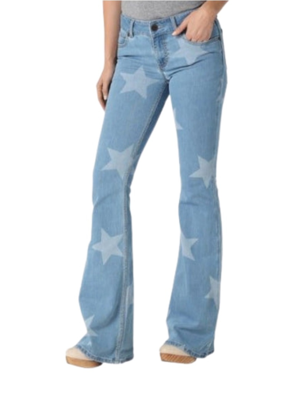 NWT WRANGLER WOMEN'S RETRO MID RISE MAE ALICE BLUE JEANS - Picture 2 of 7